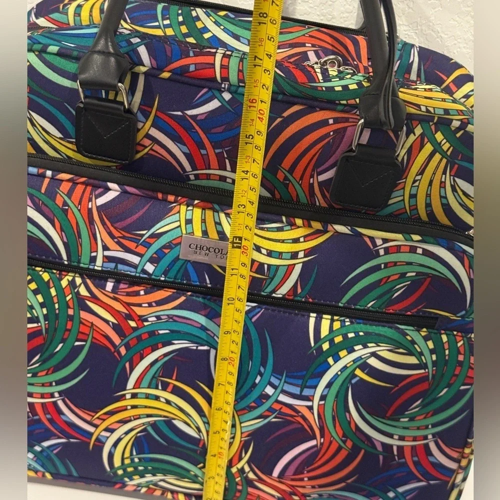 Chocolat‎ New York Blu Colorful Swirl Laptop Bag